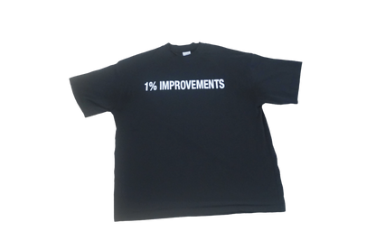 1% Improvements Drop Sleeve Tee - Black