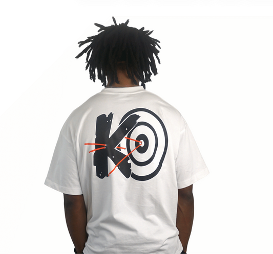 1% Improvements Drop Sleeve Tee - White